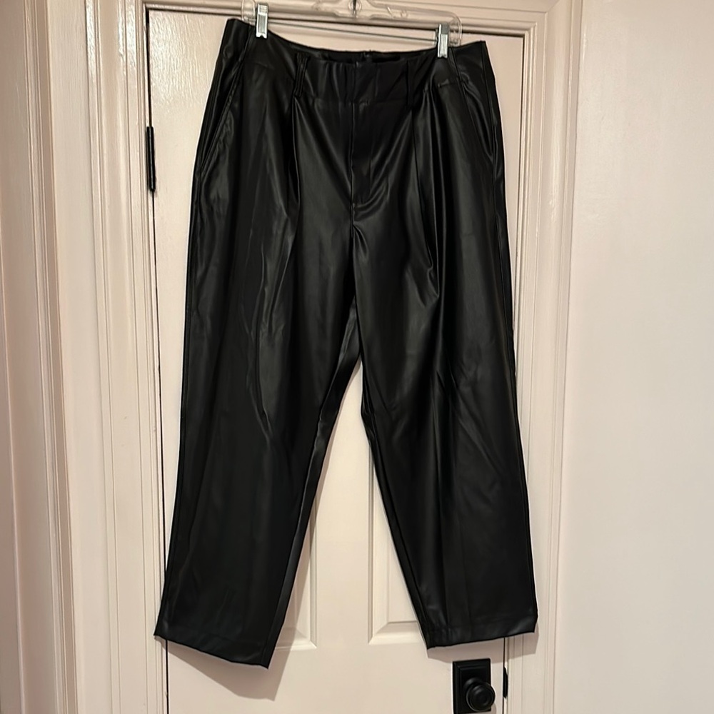 Stylish Black Leather Pants